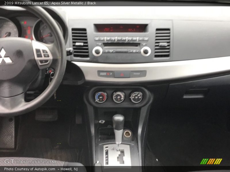 Apex Silver Metallic / Black 2009 Mitsubishi Lancer ES