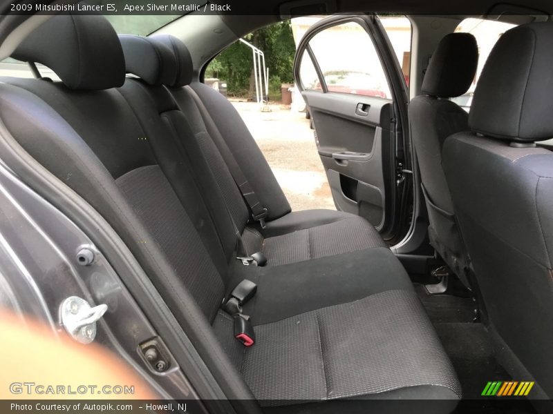 Apex Silver Metallic / Black 2009 Mitsubishi Lancer ES