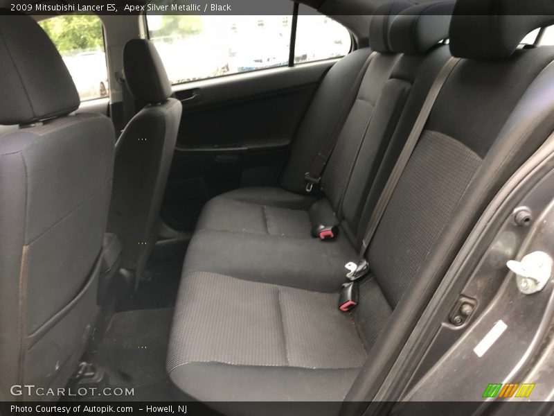 Apex Silver Metallic / Black 2009 Mitsubishi Lancer ES