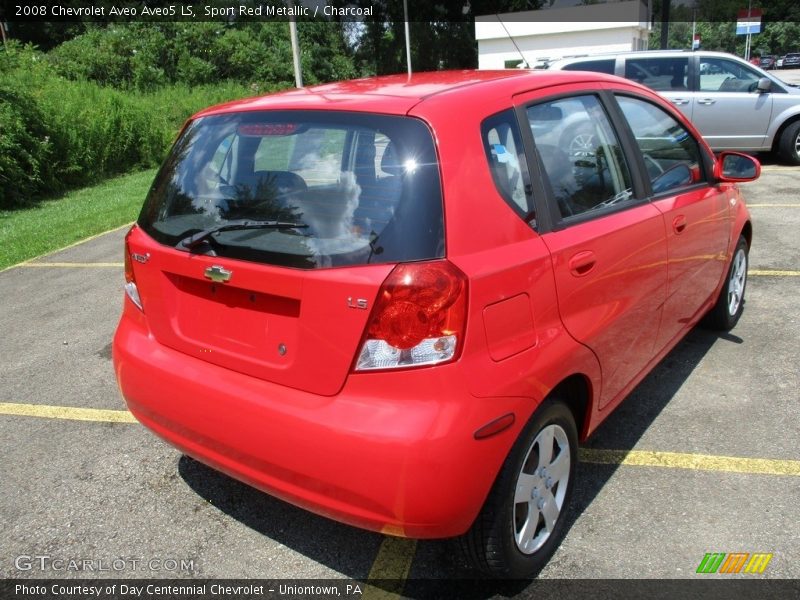 Sport Red Metallic / Charcoal 2008 Chevrolet Aveo Aveo5 LS