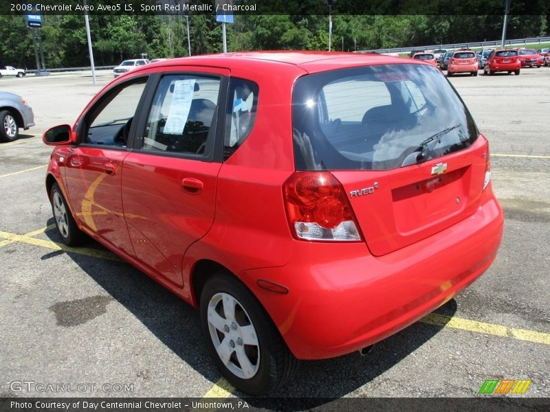 Sport Red Metallic / Charcoal 2008 Chevrolet Aveo Aveo5 LS