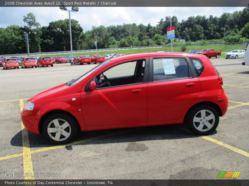 Sport Red Metallic / Charcoal 2008 Chevrolet Aveo Aveo5 LS