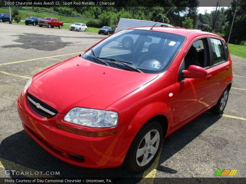 Sport Red Metallic / Charcoal 2008 Chevrolet Aveo Aveo5 LS