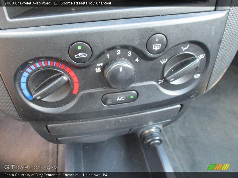 Sport Red Metallic / Charcoal 2008 Chevrolet Aveo Aveo5 LS