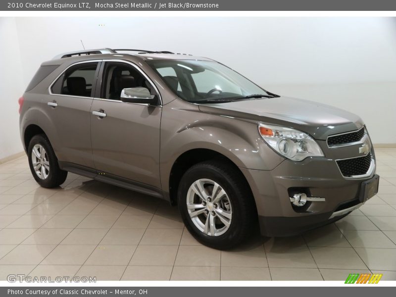 Mocha Steel Metallic / Jet Black/Brownstone 2010 Chevrolet Equinox LTZ