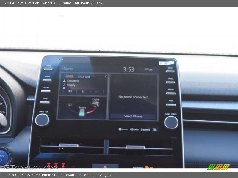 Wind Chill Pearl / Black 2019 Toyota Avalon Hybrid XSE
