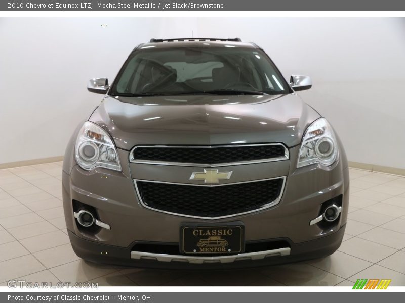 Mocha Steel Metallic / Jet Black/Brownstone 2010 Chevrolet Equinox LTZ