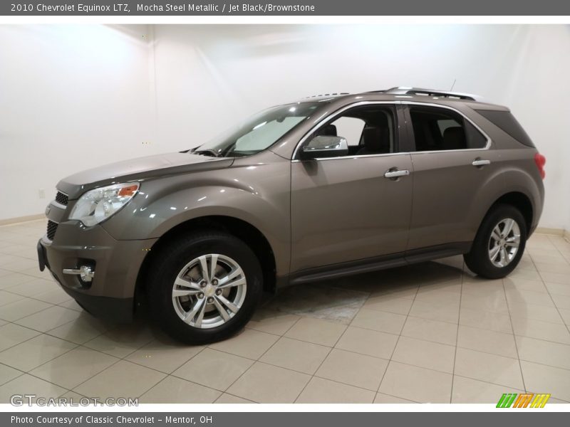 Mocha Steel Metallic / Jet Black/Brownstone 2010 Chevrolet Equinox LTZ