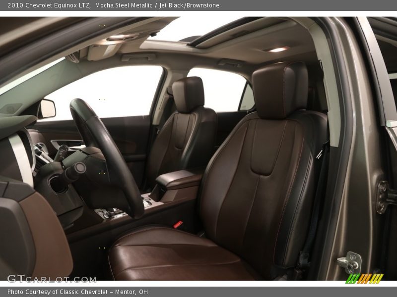 Mocha Steel Metallic / Jet Black/Brownstone 2010 Chevrolet Equinox LTZ