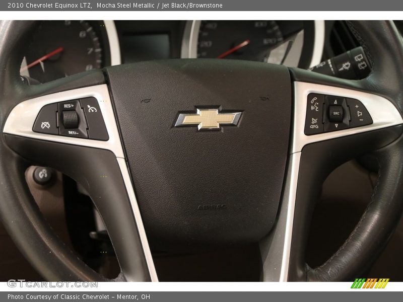 Mocha Steel Metallic / Jet Black/Brownstone 2010 Chevrolet Equinox LTZ