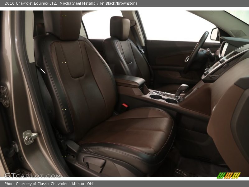 Mocha Steel Metallic / Jet Black/Brownstone 2010 Chevrolet Equinox LTZ