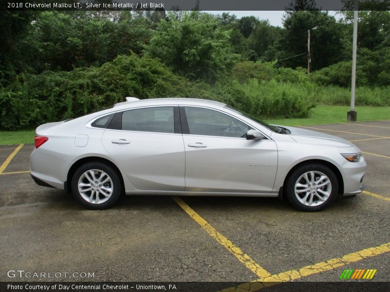 Silver Ice Metallic / Jet Black 2018 Chevrolet Malibu LT
