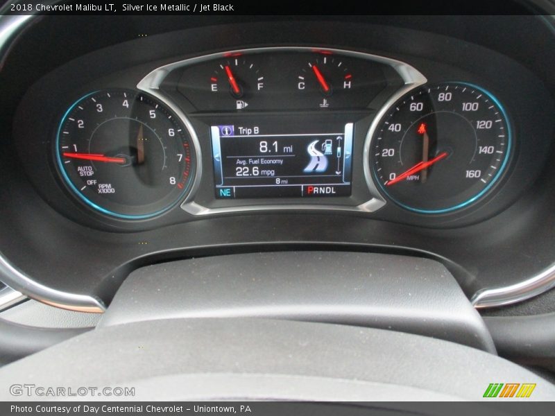 Silver Ice Metallic / Jet Black 2018 Chevrolet Malibu LT