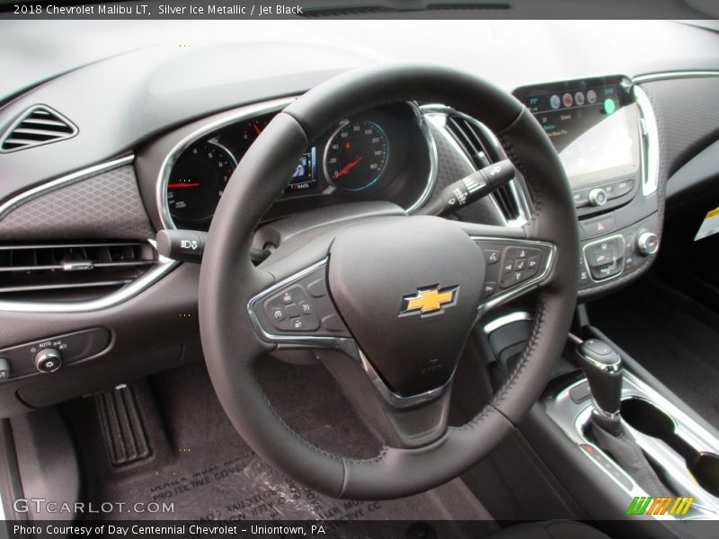 Silver Ice Metallic / Jet Black 2018 Chevrolet Malibu LT