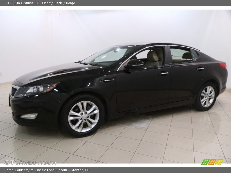 Ebony Black / Beige 2012 Kia Optima EX