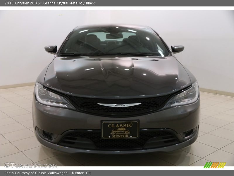 Granite Crystal Metallic / Black 2015 Chrysler 200 S