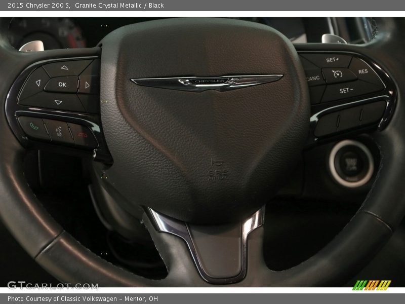 Granite Crystal Metallic / Black 2015 Chrysler 200 S