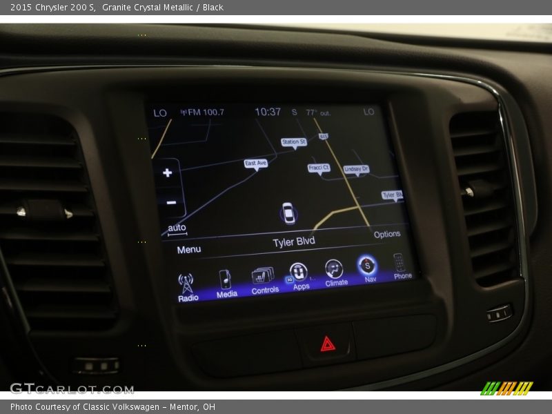 Granite Crystal Metallic / Black 2015 Chrysler 200 S