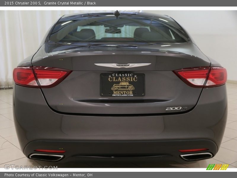 Granite Crystal Metallic / Black 2015 Chrysler 200 S