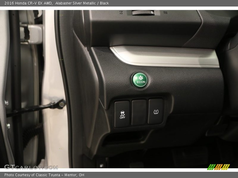 Alabaster Silver Metallic / Black 2016 Honda CR-V EX AWD