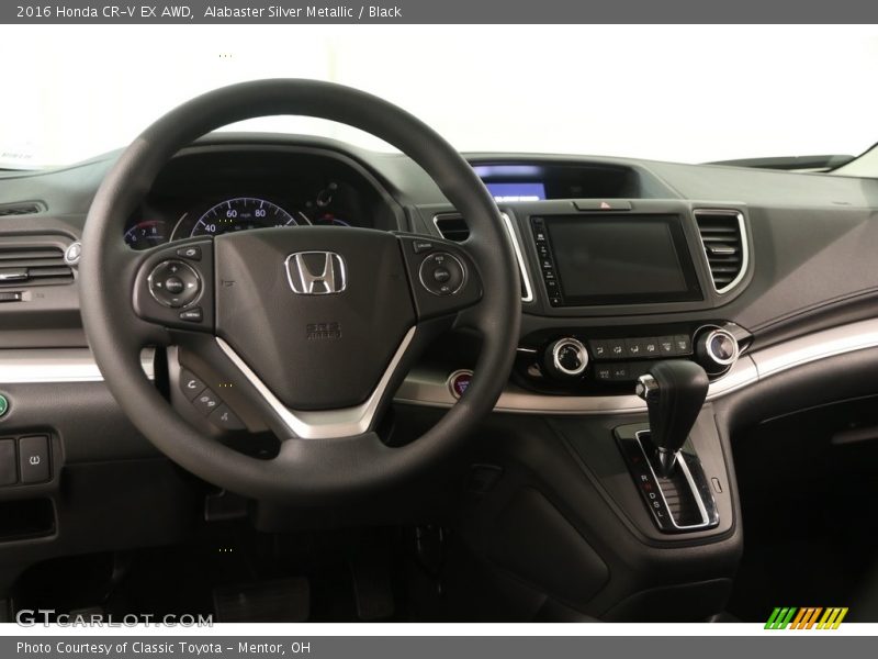 Alabaster Silver Metallic / Black 2016 Honda CR-V EX AWD