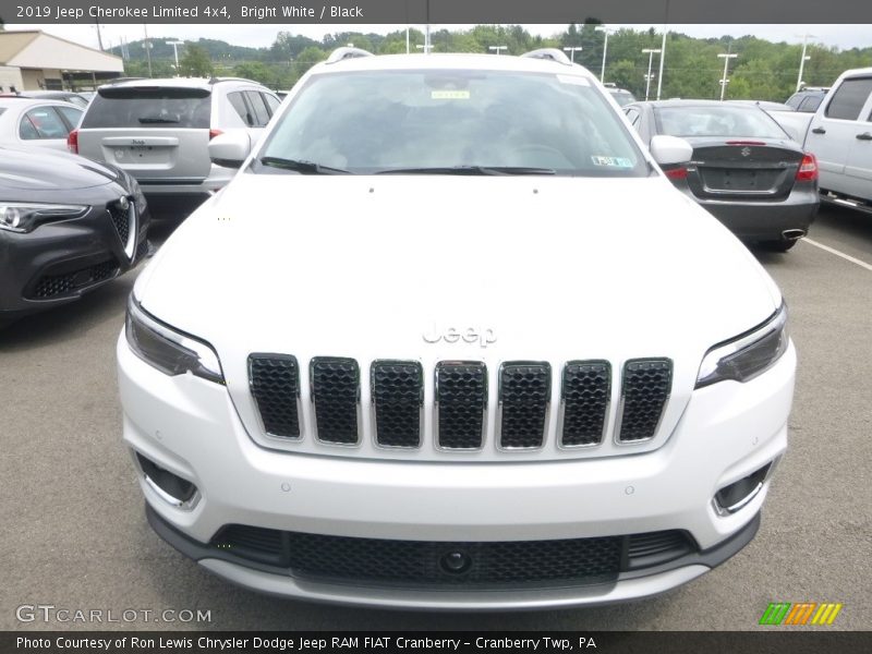 Bright White / Black 2019 Jeep Cherokee Limited 4x4