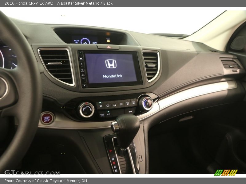 Alabaster Silver Metallic / Black 2016 Honda CR-V EX AWD