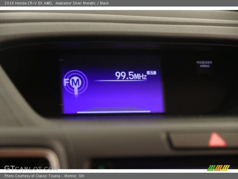 Alabaster Silver Metallic / Black 2016 Honda CR-V EX AWD