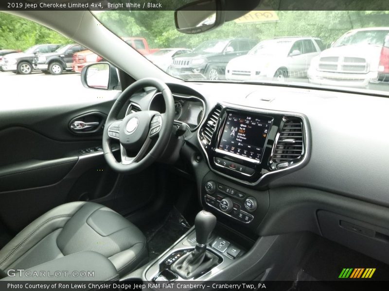 Bright White / Black 2019 Jeep Cherokee Limited 4x4