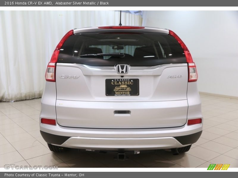 Alabaster Silver Metallic / Black 2016 Honda CR-V EX AWD