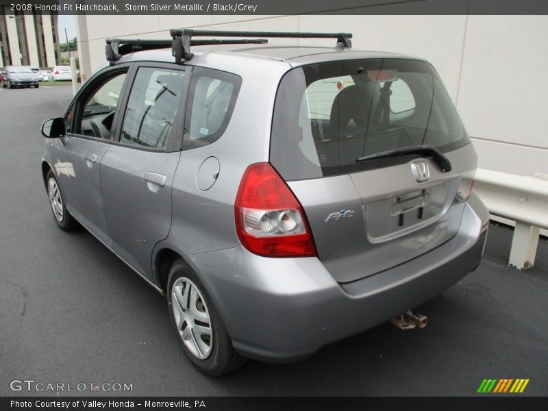 Storm Silver Metallic / Black/Grey 2008 Honda Fit Hatchback
