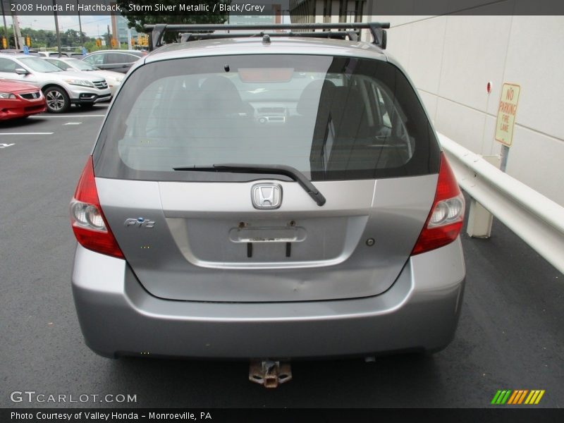 Storm Silver Metallic / Black/Grey 2008 Honda Fit Hatchback