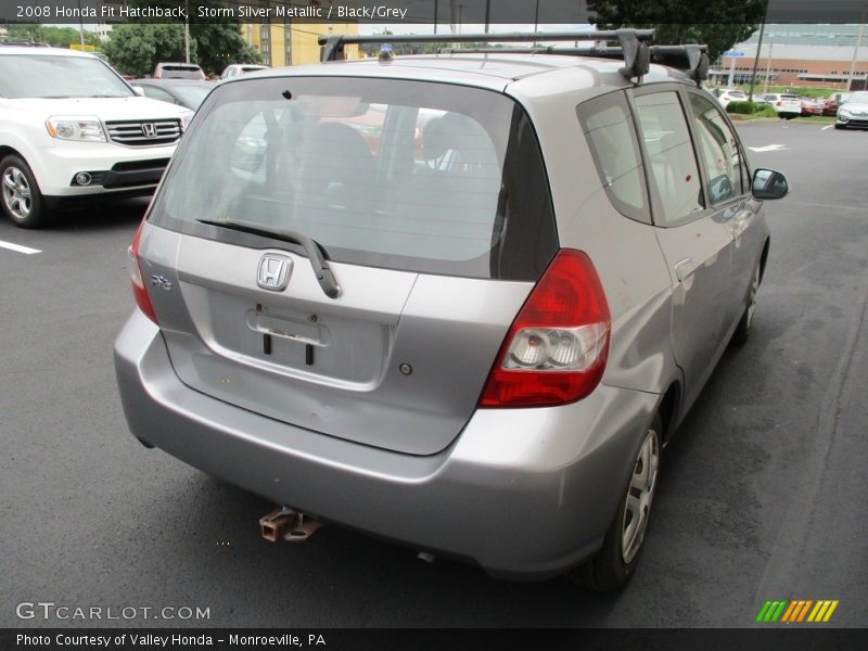 Storm Silver Metallic / Black/Grey 2008 Honda Fit Hatchback