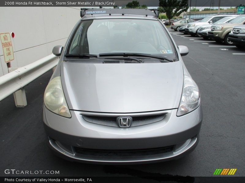 Storm Silver Metallic / Black/Grey 2008 Honda Fit Hatchback