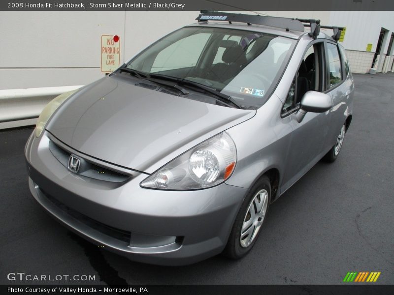 Storm Silver Metallic / Black/Grey 2008 Honda Fit Hatchback