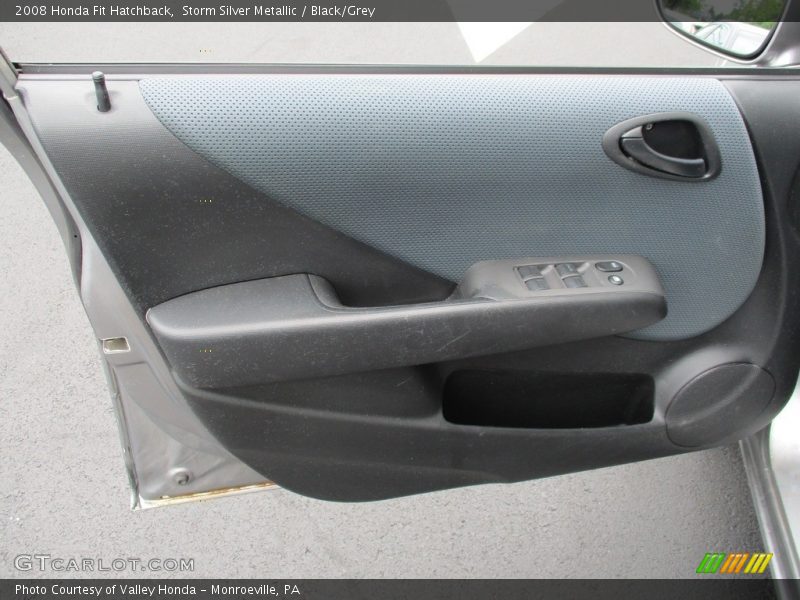 Storm Silver Metallic / Black/Grey 2008 Honda Fit Hatchback