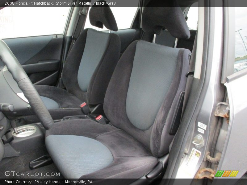 Storm Silver Metallic / Black/Grey 2008 Honda Fit Hatchback