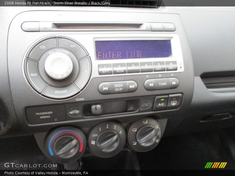 Storm Silver Metallic / Black/Grey 2008 Honda Fit Hatchback