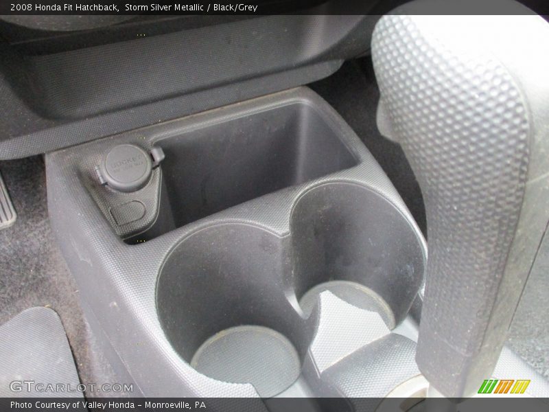 Storm Silver Metallic / Black/Grey 2008 Honda Fit Hatchback