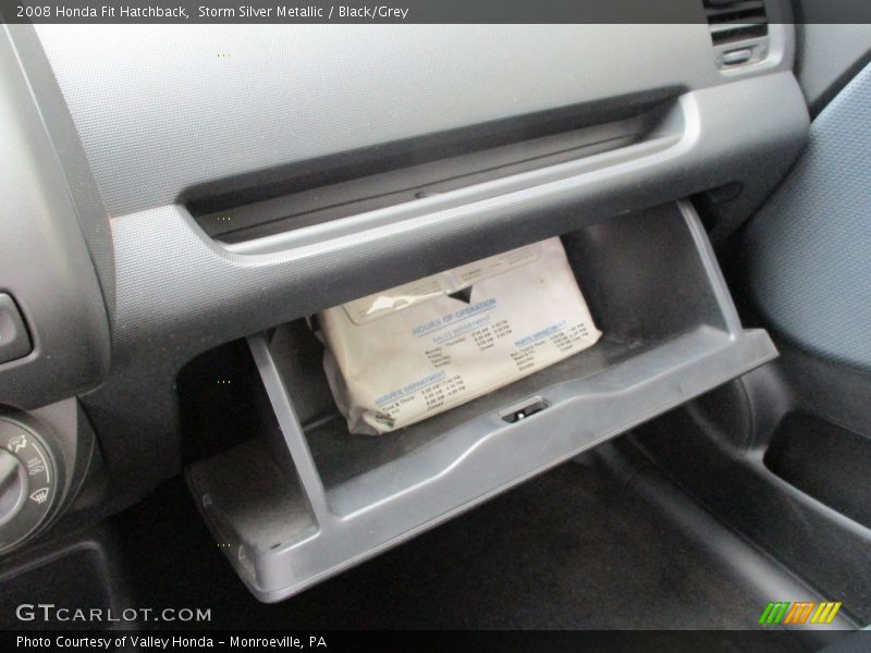 Storm Silver Metallic / Black/Grey 2008 Honda Fit Hatchback