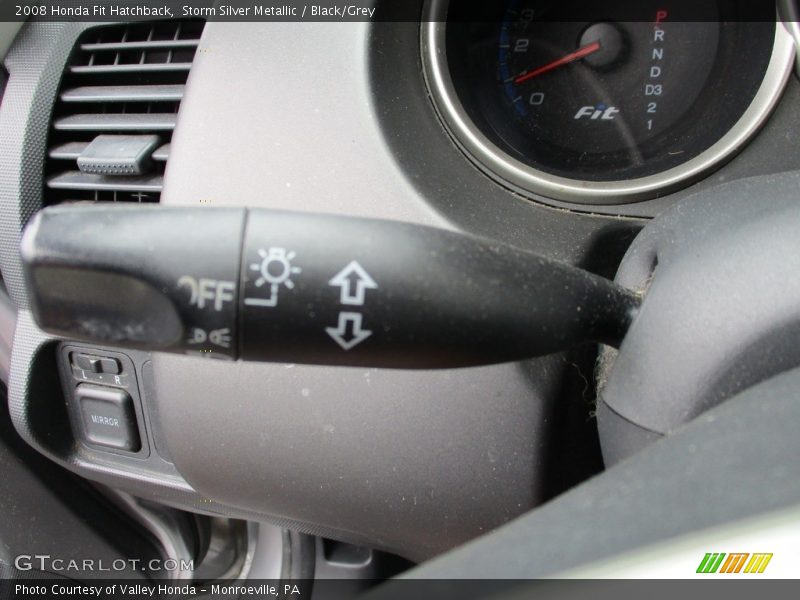 Storm Silver Metallic / Black/Grey 2008 Honda Fit Hatchback
