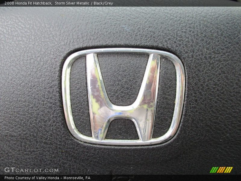 Storm Silver Metallic / Black/Grey 2008 Honda Fit Hatchback