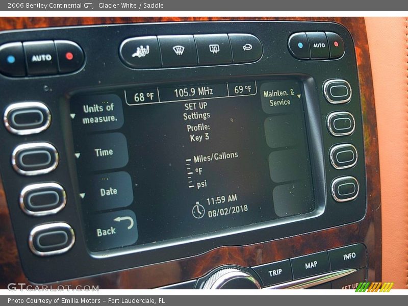 Audio System of 2006 Continental GT 