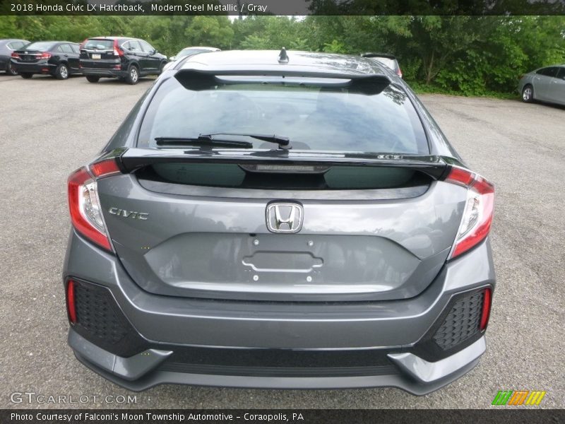 Modern Steel Metallic / Gray 2018 Honda Civic LX Hatchback