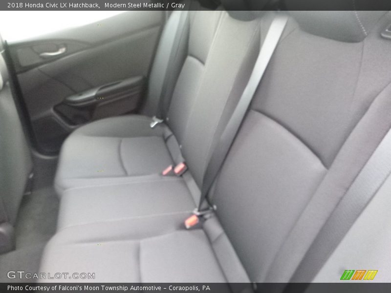 Modern Steel Metallic / Gray 2018 Honda Civic LX Hatchback