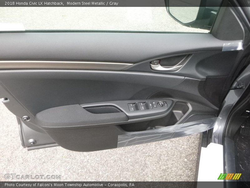 Modern Steel Metallic / Gray 2018 Honda Civic LX Hatchback