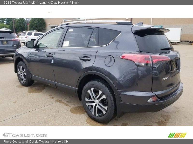 Magnetic Gray Metallic / Black 2018 Toyota RAV4 LE