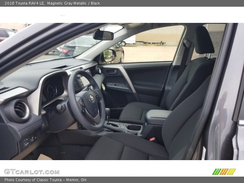 Magnetic Gray Metallic / Black 2018 Toyota RAV4 LE