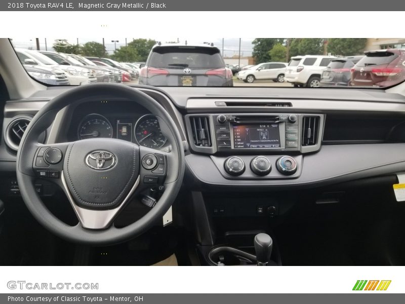 Magnetic Gray Metallic / Black 2018 Toyota RAV4 LE