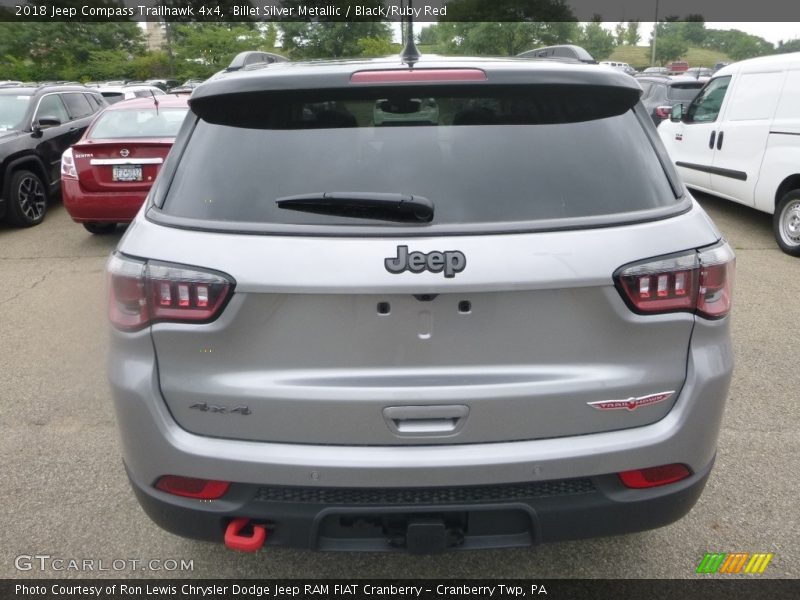 Billet Silver Metallic / Black/Ruby Red 2018 Jeep Compass Trailhawk 4x4